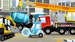 Cement Mixer Truck Cartoon Construction Vehicle Learn Transport and Colors