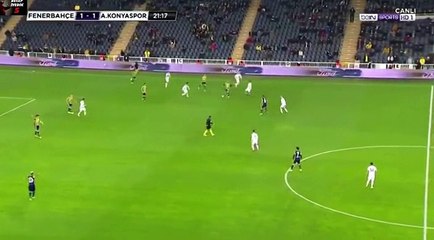 Riad Bajic Goal HD - Fenerbahce	1-2	Konyaspor 17.03.2017