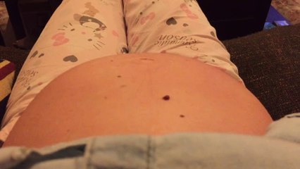 Amazing baby moving during pregnancy