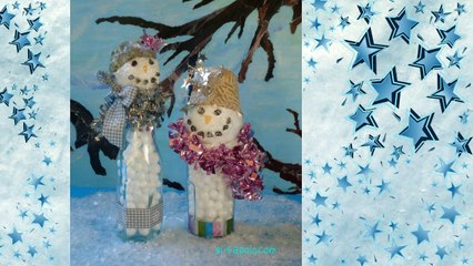DIY, Manualidades para Navidad, Cómo hacer un Muñeco de Nieve Vintage, Snowman Crafts