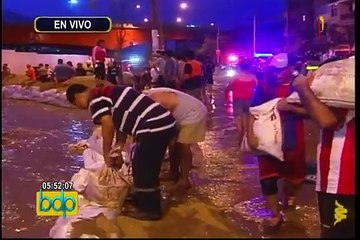 SJL: nuevo desborde de río Rímac afecta sector de Huachipa