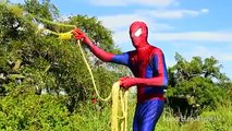 Spiderman Vs Venom Throwing knives Super Hero Fights In Real Life IRL