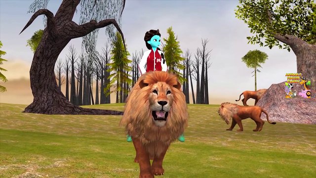 Gorilla Dinosaur Frozen elsa Colors 3d Rhymes Animation cartoon Finger family Rhymes colle