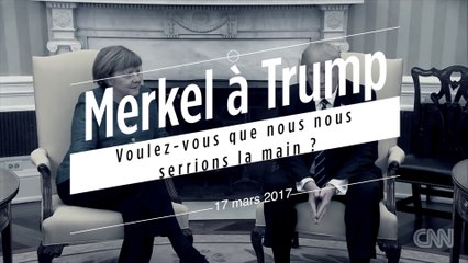 Moment gênant entre Merkel et Trump : la poignée de main non réciproque 🤝