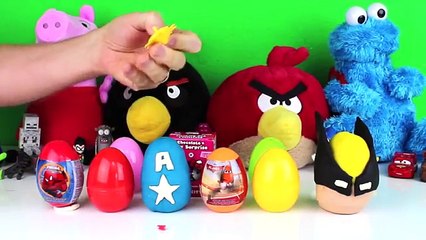 Opening Play-doh Marvel Heroes, Disney Planes Surprise Eggs