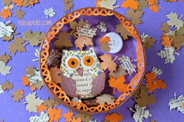 DIY, Scrap Owl, Cute Owl, Búho Scrap, Manualidades para El Otoño.