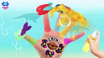 Learn Colors for Children Smash Frog Finger Family Song | Animal Finger Family Nursery Rhy