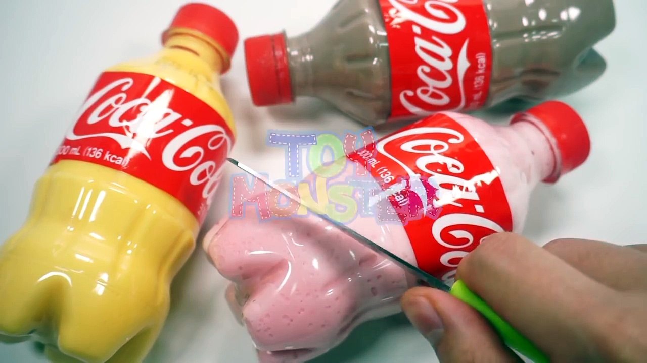 How to Make Choco Strawberry Banana Milk Mini Coca Cola Bottle Jelly Pudding DIY Real Gumm