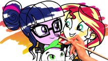 My Little Pony Coloring Book - Equestria Girls Friendship Games - MLP Speed Drawing Colori