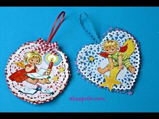 DIY, Cómo hacer Adornos Vintage para el Árbol de Navidad, Vintage Christmas Tree Ornaments