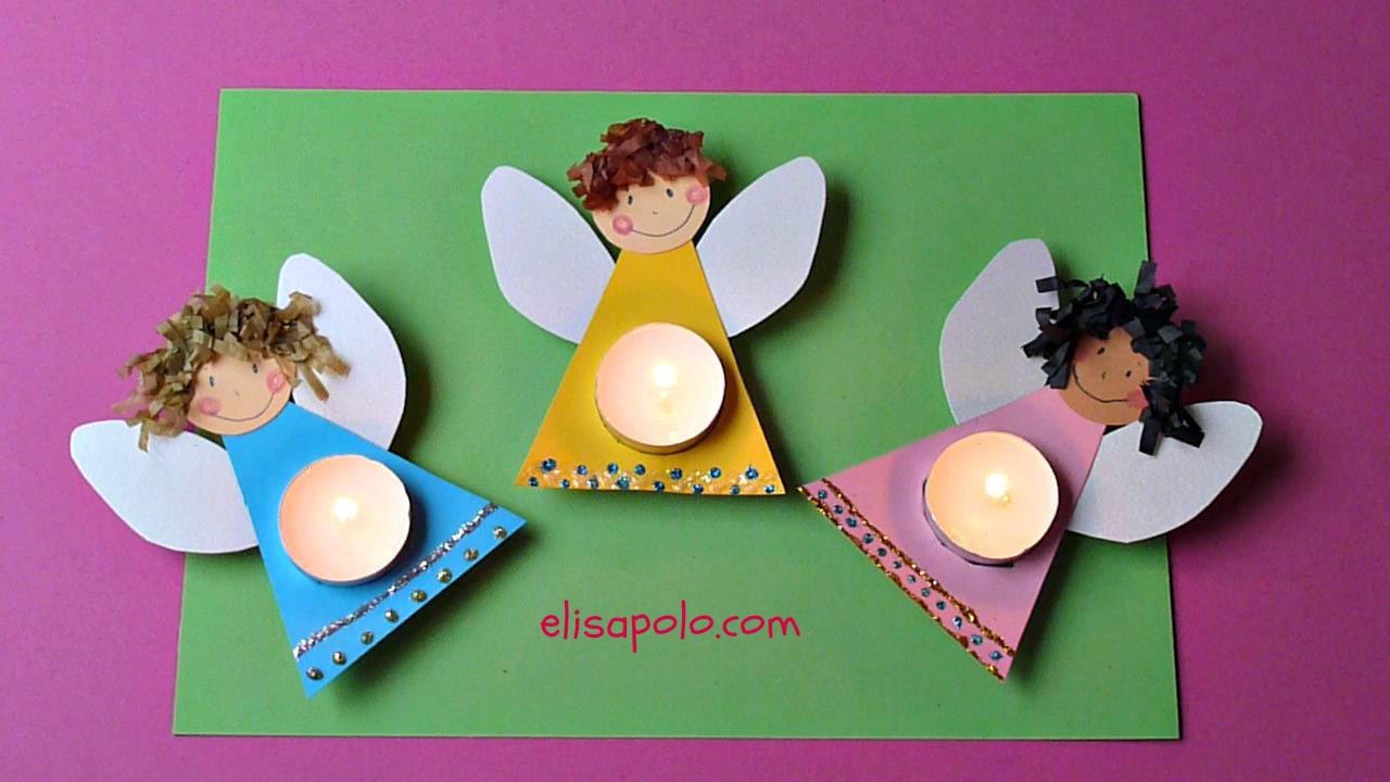 DIY, Cómo hacer un Ángel, Manualidades para Navidad, Christmas Angel,Christmas Angel Candle.