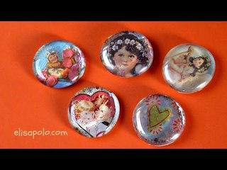 Manualidades para San Valentin, Valentine's Ideas, Imanes de Cristal, Magnet Glass