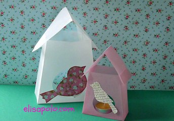 DIY, Lámpara Casita de Pájaros, Birds Paper Lamp.