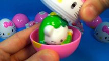7 surprise eggs Kitty!!! HELLO KITTY eggs surprise unboxing toys for kids for baby mymilli