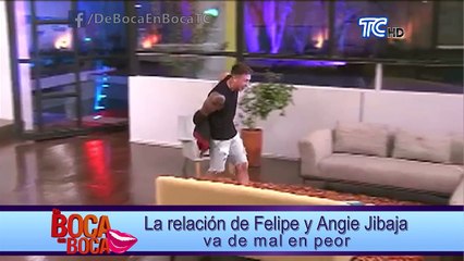 La relación de Felipe y Angie Jibaja va de mal en peor