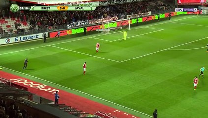 Louis Nganioni Goal HD - Brest 1 - 0 Laval - 17.03.2017 [HD ]