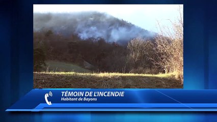 D!CI TV : le témoignage d'un habitant de Bayons sur l'incendie