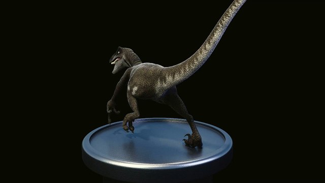 Raptor modelled with Blender