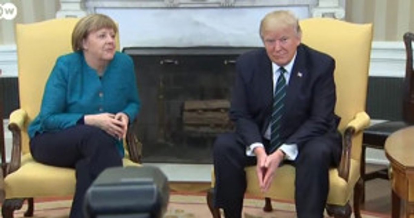 ABD Başkanı Trump Almanya Başbakanı Merkel�i Dünyaya Rezil Etti