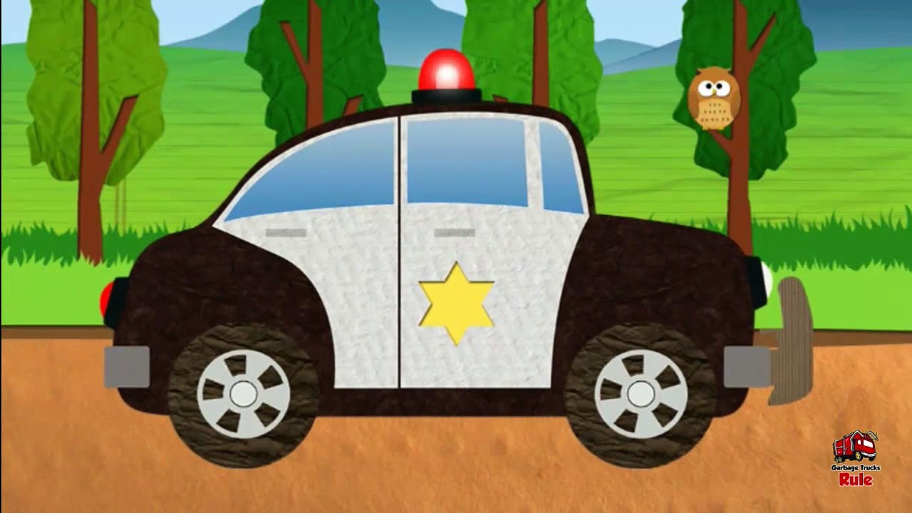 First Vehicles - Garbage Truck, Police Truck, More l For Kids!-ykzbLuFxNlM