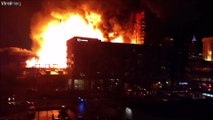 Five Alarm Fire in Downtown Raleigh