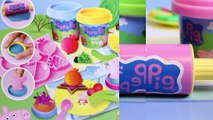 Peppa Pig Mega Dough Set Play Doh Fun Factory Machine Play Dough Treats Cupcakes Toys