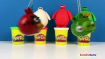 Playdoh Surprise Eggs Angry Birds - Baymax Peppa Pig Shopkins Big Hero 6 Mater Minions