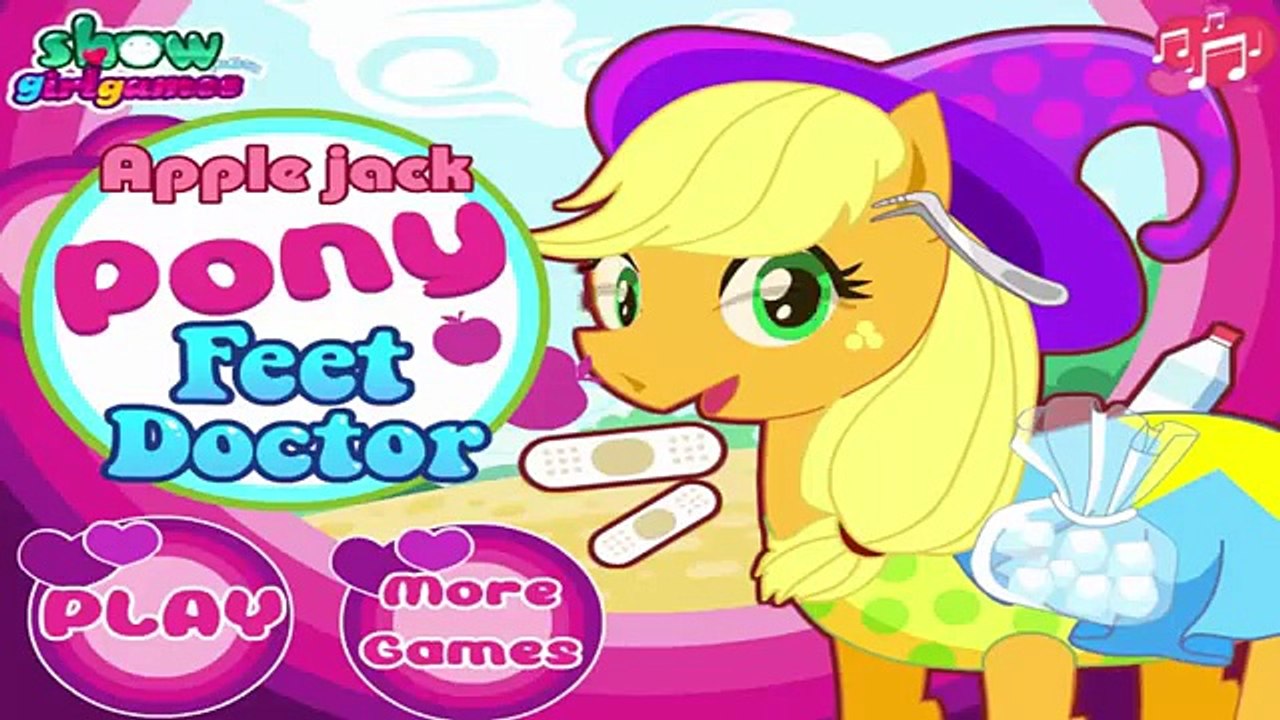 Apple Jack Pony Feet Doctor - My Little Pony Video Games For Kids