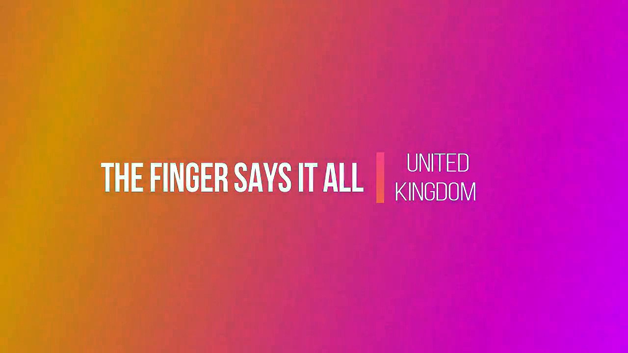 THE FINGER SAYS IT ALL