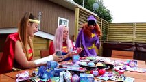 Frozen Elsa BALLOON PRANK! w/ Spiderman Joker Maleficent Pink Spidergirl Poison Ivy! Super