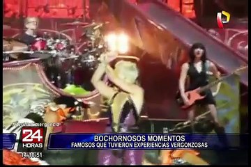 Los momentos vergonzosos de los famosos