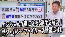 日本ハム ガンちゃんが気になる3選手を解説！2017.3.18 侍ジャパン・ファイターズ情報 プロ野球