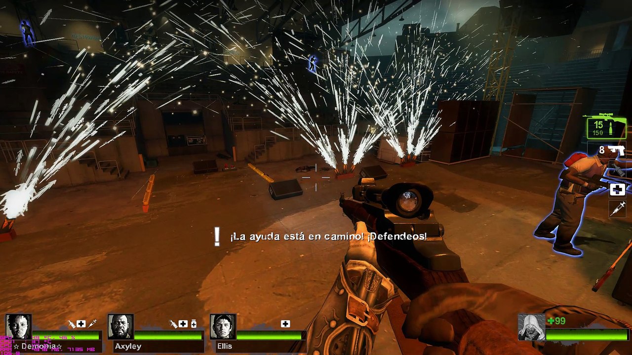 Left 4 Dead 2 - M1 Garand sniper gameplay