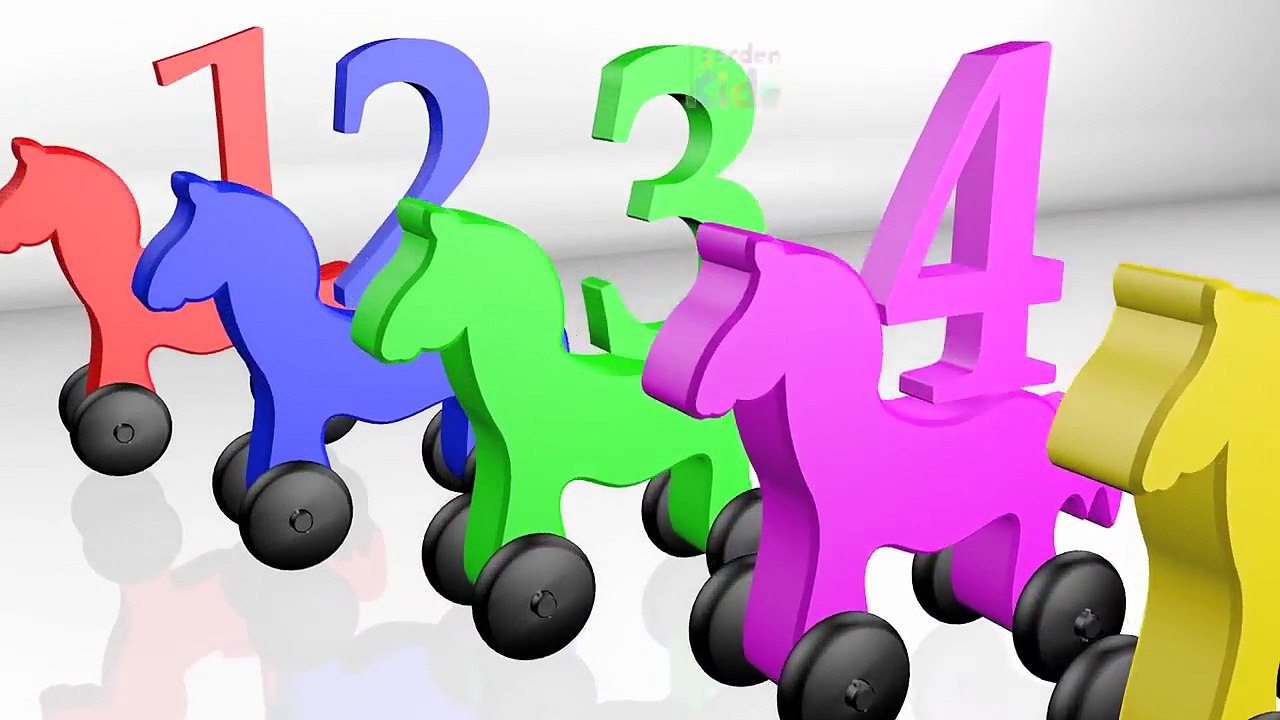 Learning Colors with 3D Pacman Transformers - Colors for Children to Learn with Packman Ca