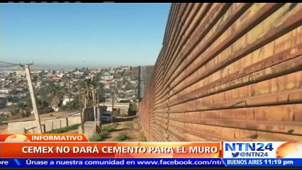 Cemex no licitará para la construcción del muro en la frontera de México y Estados Unidos