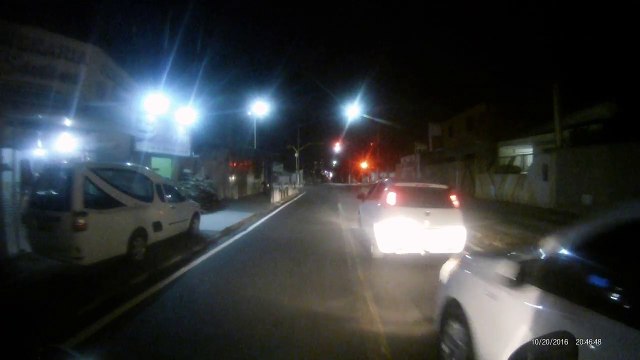 Fazer 250 - Teste noturno da EKEN H9 4K Parte 1