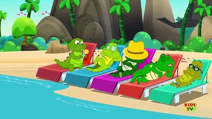 Five Crocodiles Went Swimming One Day | Nursery Rhymes | Kids Songs | Childrens Video | Baby Rhymes