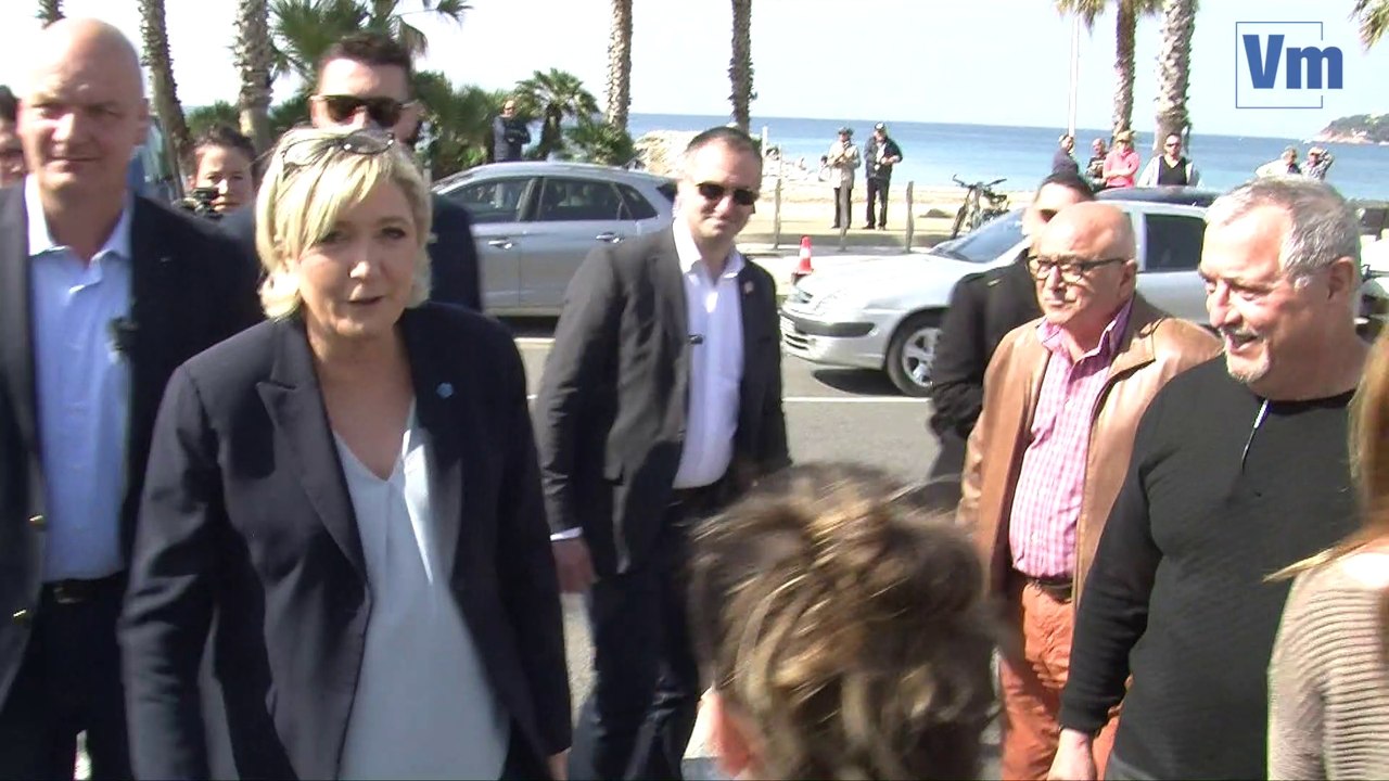 Marine Le Pen face aux lecteurs de Var-matin et Nice-Matin