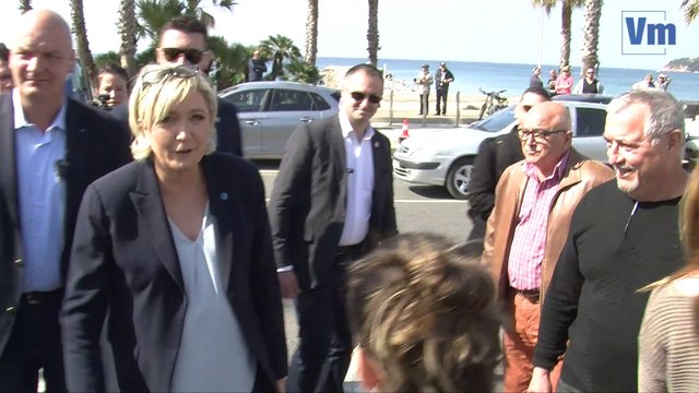 Marine Le Pen face aux lecteurs de Var-matin et Nice-Matin