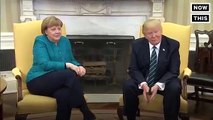 Trump refused to handshake with Angela Merkel
