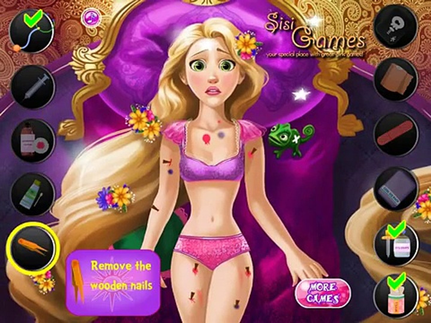Rapunzel Real Surgery Video Games | Kids Games Online