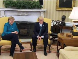 হোয়াইট হাউসে অ্যাঙ্গেলা মার্কেলের সঙ্গে ট্রাম্পের বৈঠক