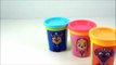 LEARN COLORS with Paw Patrol! NEW Paw Patrol Toy Surprise Eggs! Nick Jr Play doh Surprise Cans-v1l