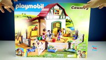 Playmobil Country Pony Farm Animals Building Set Toy Build Rev