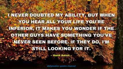 Hank Aaron Quotes