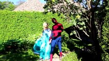 EVIL ELSA & Spiderman vs Frozen Elsa & Spiderman! w_ Bad Baby Joker Maleficent Spidergirl & Candy!-cih3z9ZLN