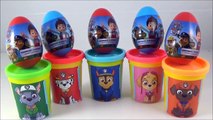 LEARN COLORS with Paw Patrol! NEW Paw Patrol Toy Surprise Eggs! Nick Jr Play doh Surprise Cans-v1ltgnOo9