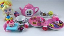 Shopkins DIY Tea Set! Shopkins Surprise Egg, Shopkins Qube, Kids Craft Toy Video Paint Shopkins-HqmkrT