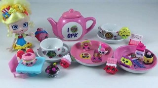 Shopkins DIY Tea Set! Shopkins Surprise Egg, Shopkins Qube, Kids Craft Toy Video Paint Shopkins-HqmkrT