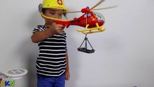 Fireman Sam Ocean Rescue Playset Toys Unboxing Kids Playing  Rescue Helicopter Ckn Toys-IMMOgFuu
